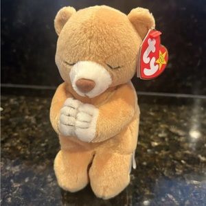 Ty Beanie Babies "Hope" the Praying Bear RARE w/Hologram Tush Tag & Tag Errors
